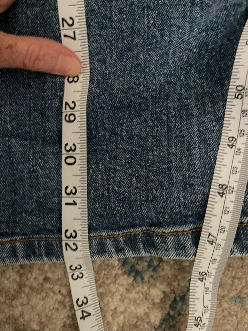 Zara denim button front short sleeve dress. Size sm - Picture 16 of 16